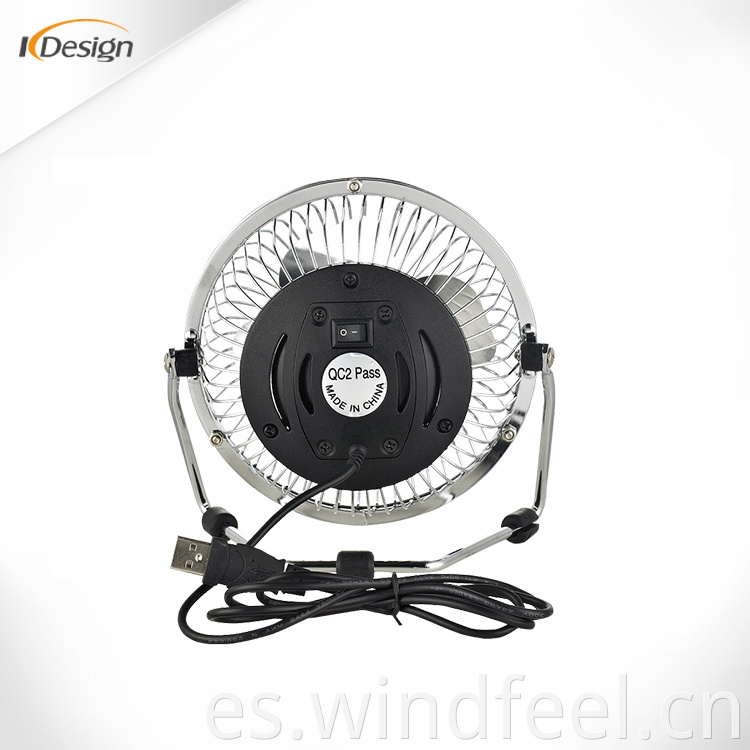 Ventilador Kaidi Venta caliente Mini ventilador de mesa de escritorio USB de 4 pulgadas